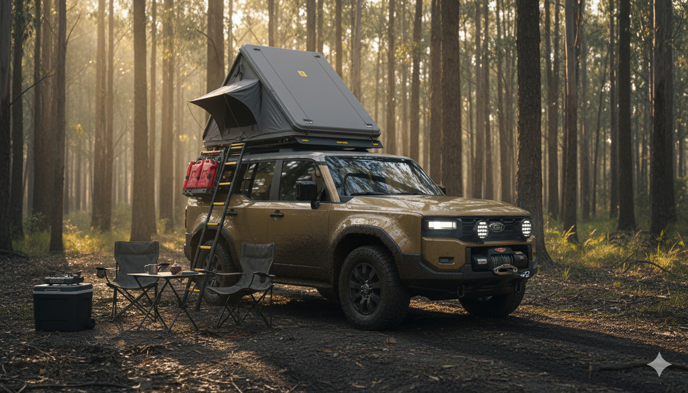 A loaded 4x4 in the bush